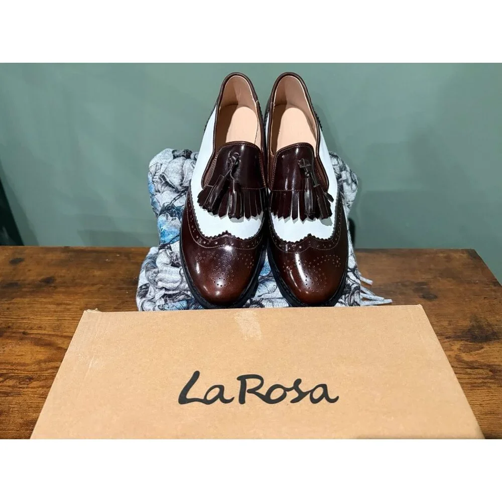 Larosa Women’s Leather Tassel Loafers – Size 9 - BRAND NEW! - Picture 3 of 7